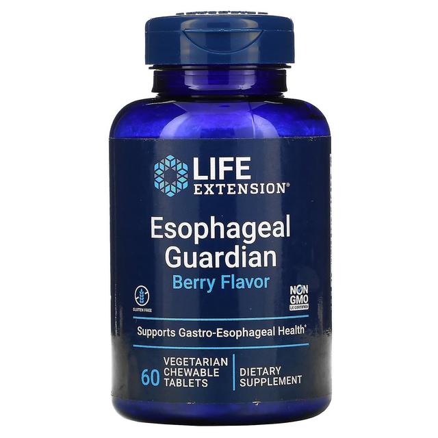 Life Extension, Esophageal Guardian, Berry, 60 Vegetarian Chewable Tablets on Productcaster.