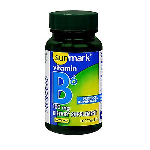 Sunmark Solmärke Vitamin B6,100 mg,100 Flikar (Förpackning med 2) on Productcaster.