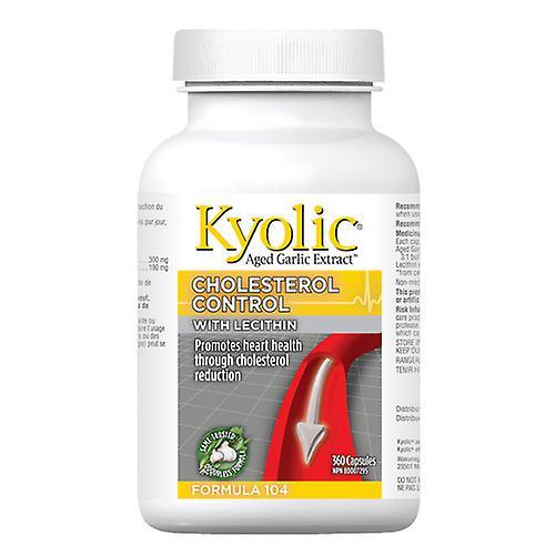 Kyolic Formula 104 Cholesterol Control Aged with Lecithin ,360 Caps on Productcaster.