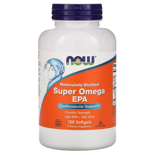 Now Foods, Super Omega EPA, Molecularly Distilled, 120 Softgels on Productcaster.