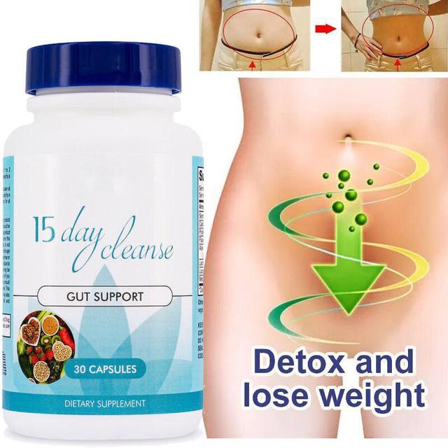 15 Day Cleanse - Gut and Colon Support Advanced Bowel Cleansing Detox com Senna, Cascara Sagada, e Psyllium Husk Non-GMO 30 Cápsulas -GSL 60 Capsules on Productcaster.