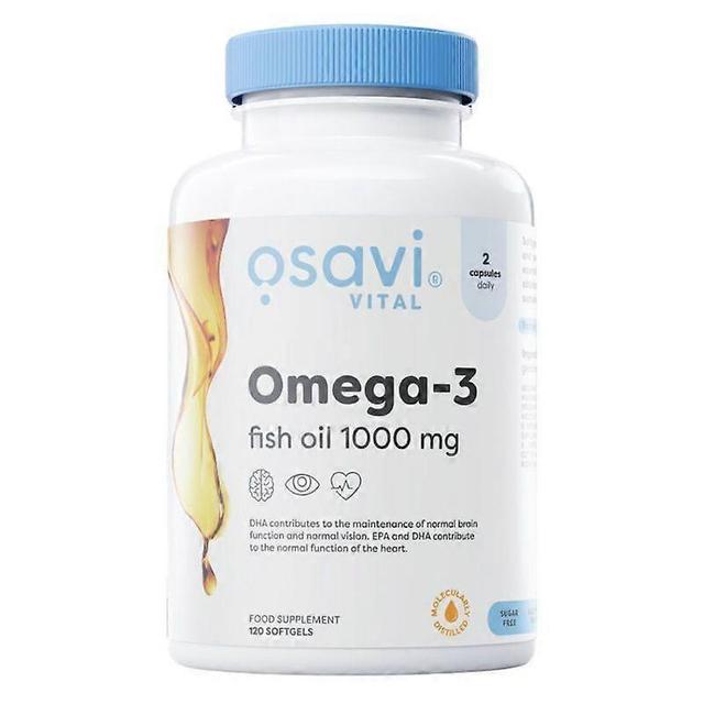 Osavi Omega-3 Fish Oil Molecularly Distilled 1000mg Softgels 120 on Productcaster.