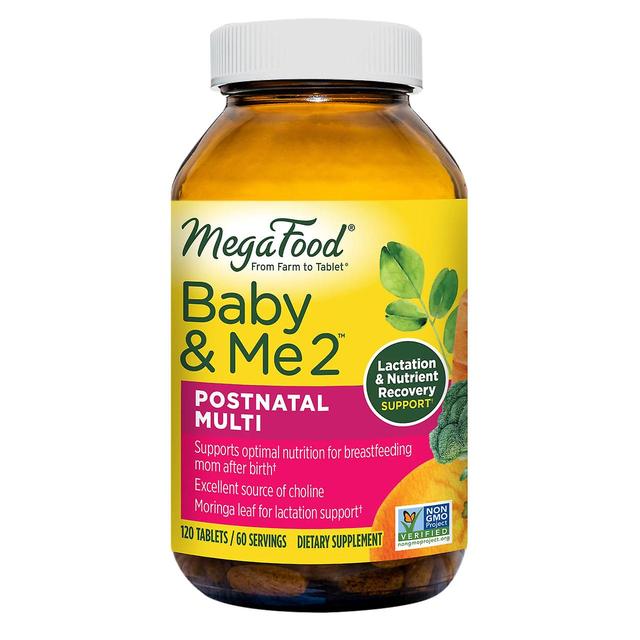 Megafood Baby & Me 2 Postnatal Multi 120 tabliet - podpora laktácie a obnovy živín * on Productcaster.