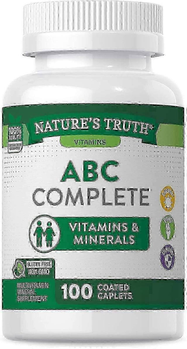 Nature's Truth Nature's waarheid abc complete vitaminen + mineralen, gecoate caplets, 100 ea on Productcaster.