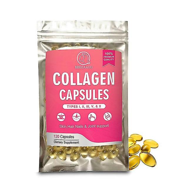 Guoguo 100% Hydrolyzed Complex Collagen Capsule Vitamin C Relieve Skin Aging Support Joint & Bone Health Brighten Improve Skin Dullness 120pcs on Productcaster.