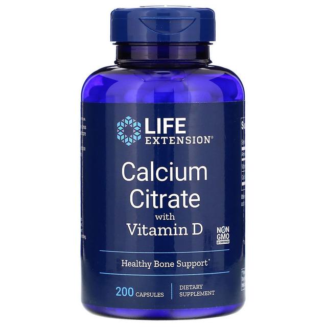 Life Extension, Calcium Citrate with Vitamin D, 200 Capsules on Productcaster.