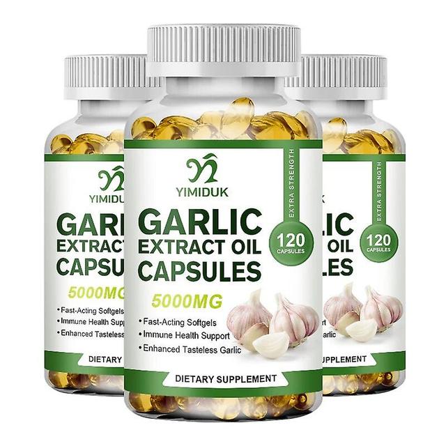 Vorallme Natural Organic Garlic Capsules for Hypertension & High Cholesterol People Immune System & Heart Health 3 Bottles 60 pcs on Productcaster.