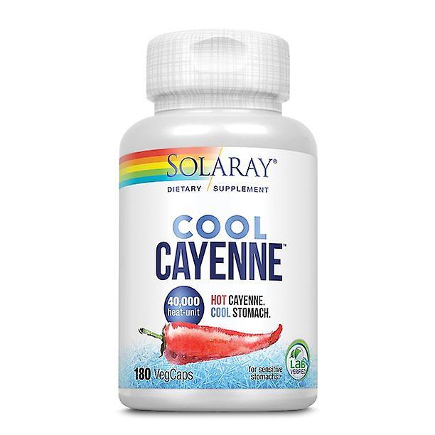 Solaray cool cool cayenne 40.000 hu | digestão, circulação, metabolismo e suporte cardiovascular saudáveis | 180 vegcaps on Productcaster.