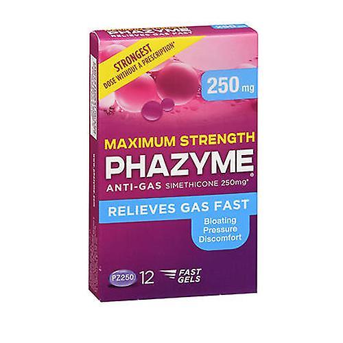 Med Tech Products Phazyme Anti-Gas Softgels,250 mg ,12 Softgels (Pack of 1) on Productcaster.