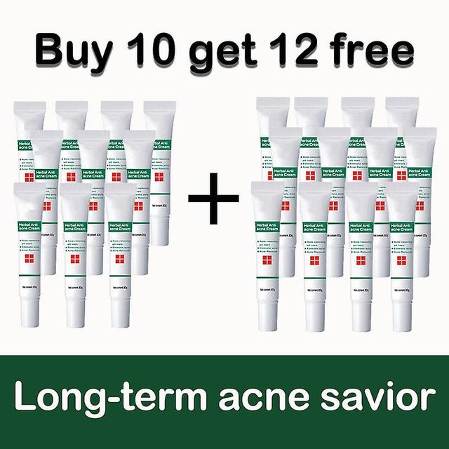 Face Anti-acne creme til at fjerne acne og acne mærker, planteekstrakter, effektiv, antiinflammatorisk, hudreparation, foliekontrol Buy 10 get 12 free on Productcaster.