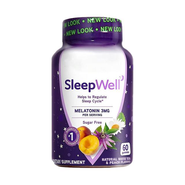 Suplemento de fibra - Melatonina para um bom sono em adultos Gummies Chá branco Suplemento de maracujá Sleep Gummies 1 pcs on Productcaster.