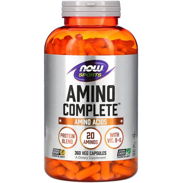 Now Foods, Deportes, Amino Complete, 360 Cápsulas Veg on Productcaster.