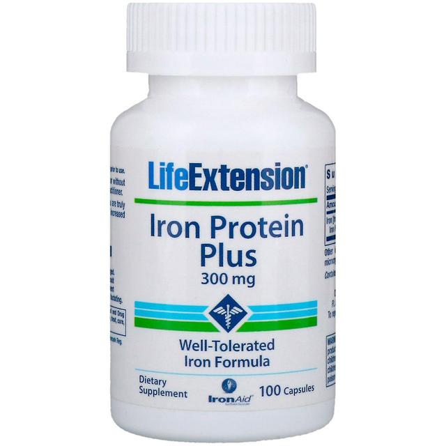 Life Extension Extensão de Vida, Proteína de Ferro Plus, 300 mgs, 100 Cápsulas on Productcaster.