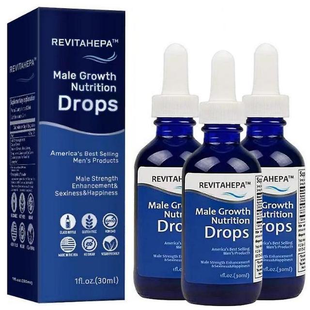 1/2/3Pcs Male Growth Nutrition Drops, Blue Direction Benefit Drops For Men on Productcaster.