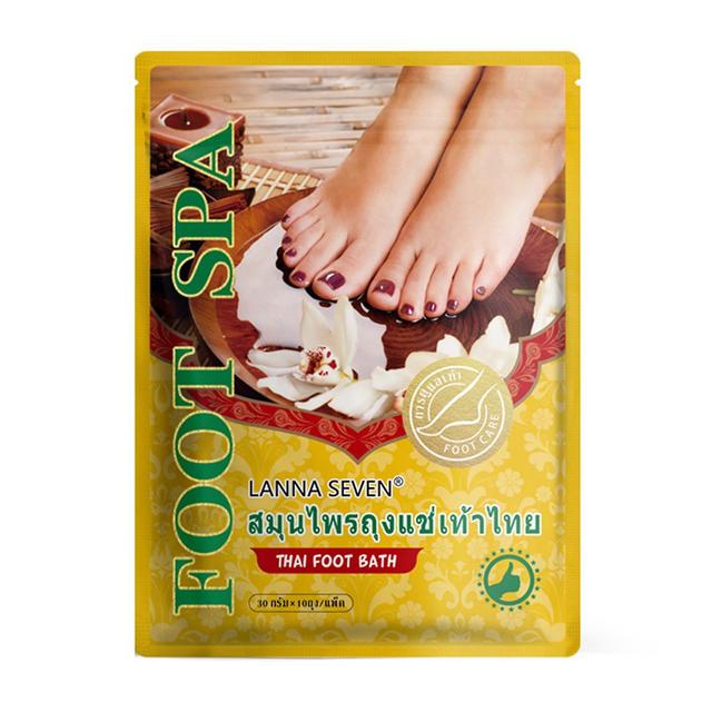 Qian Thaïlande Lanna Seven Foot Bath Bag Thai Herbal Foot Bath Medicine Bag 10 Sachets / Sac on Productcaster.