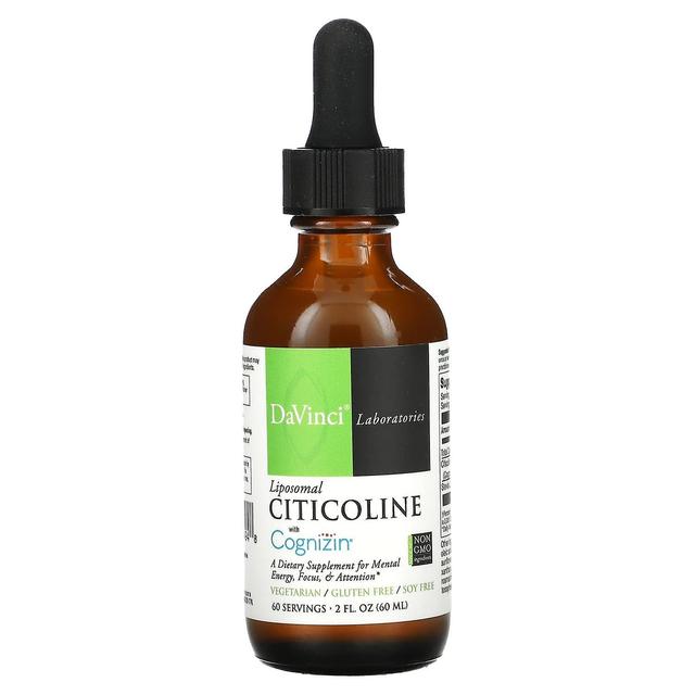 DaVinci Laboratories of Vermon DaVinci Laboratories of Vermont, Liposomal Citicoline with Cognizin, 2 fl oz (60 ml) on Productcaster.