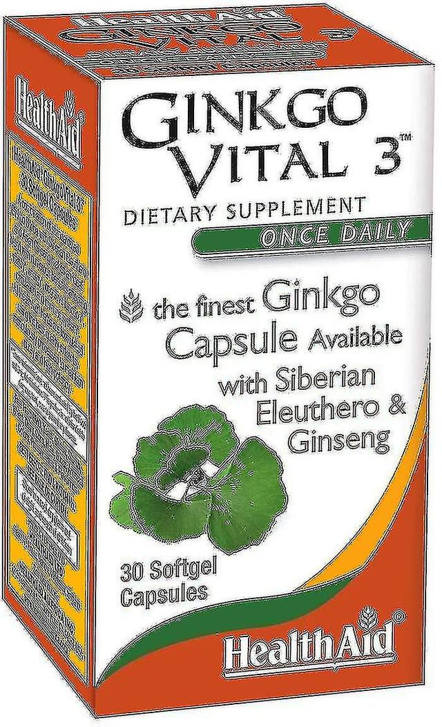 Health Aid Ginkgo Vital +3, 30 Capsules on Productcaster.