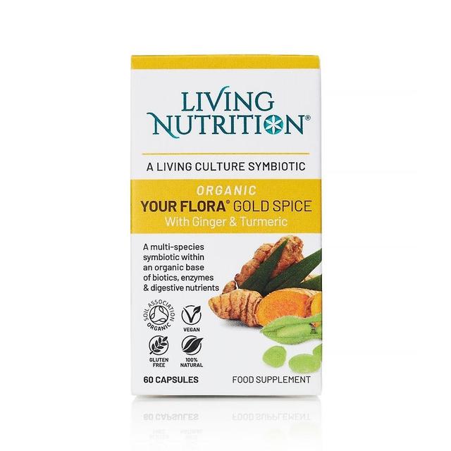 Living Nutrition Levande näring ekologisk din flora guld krydda 60-tal on Productcaster.