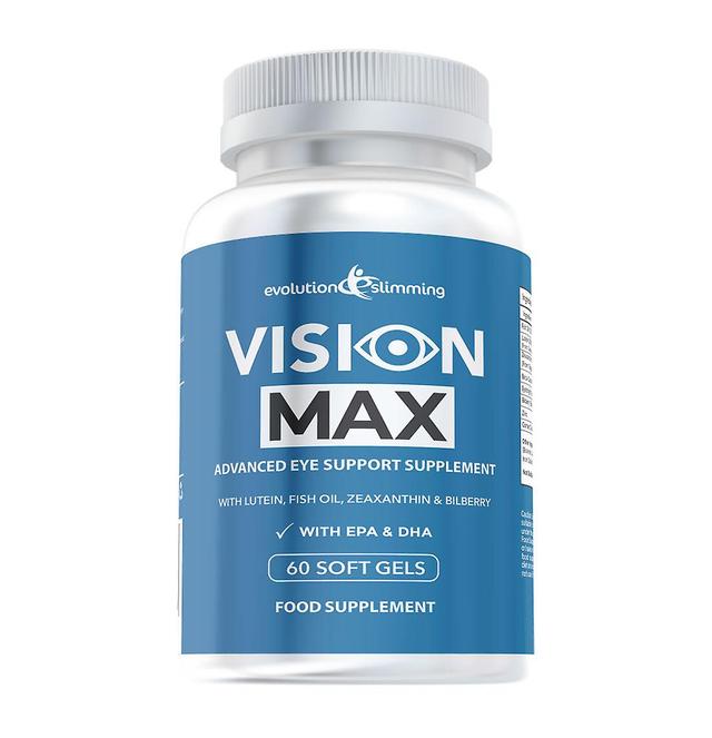 Evolution Slimming Vision Max - Luonnollinen silmien tukilisä luteiinilla, kalaöljyllä, mustikalla ja zeaksantiinilla - 60 pehmeää geeliä - Immuuni... on Productcaster.