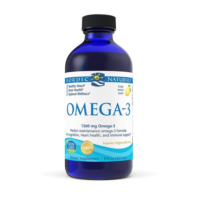 Omega-3 Zitronengeschmack 8 oz Flüssigkeit 48 Portionen on Productcaster.