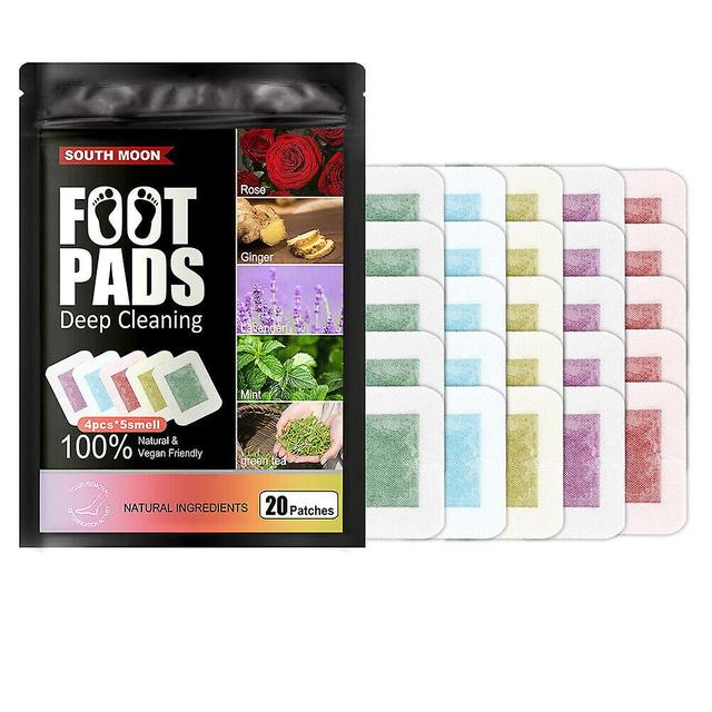 Herbal Detox Foot Patches, Concentrated Formula Foot Patches, Rose, Lavender, Wormwood, Green Tea, & Ginger Foot Pads on Productcaster.