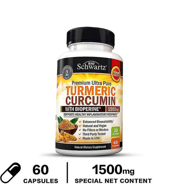 Vorallme Curcumin för män &; Kvinnor för inflammerade ledbesvär, Premium Ultra ren gurkmeja Curcumin 1500 mg 60 capsules on Productcaster.