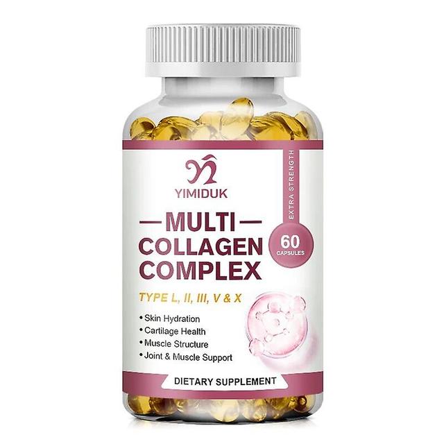 Vorallme Multi Hydrolyzed Collagen Capsules Supplement Supports Healthy Skin, Joints, Hair, Nails - Antioxidant - Dietary Supplement 1 Bottles 60 pcs on Productcaster.