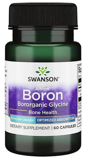 Swanson Boron fra Albion Boroganic glycin 6 mg 60 kapsler 20 gr on Productcaster.