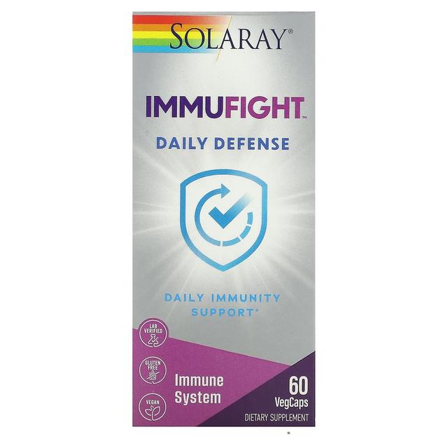 Solaray, ImmuFight, Dagligt försvar, 60 VegCaps on Productcaster.