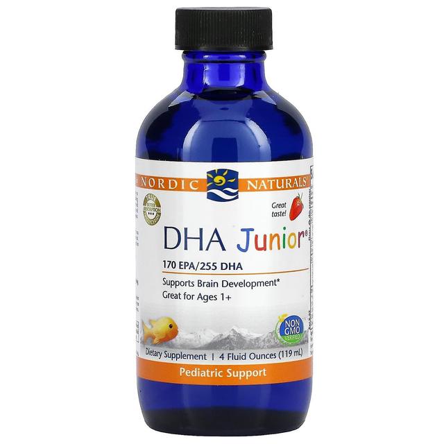 Nordic Naturals, DHA Junior, åldrarna 1+, Jordgubbe, 4 fl oz (119 ml) on Productcaster.