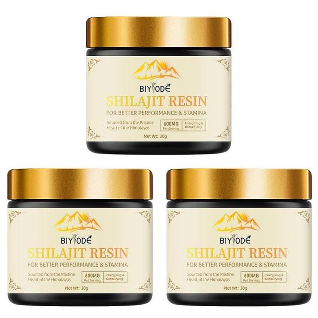 Shilajit Resina Shilajit orgánica pura del Himalaya, resina Shilajit 100% pura de grado dorado para impulso de energía y apoyo inmunológico 3pcs on Productcaster.