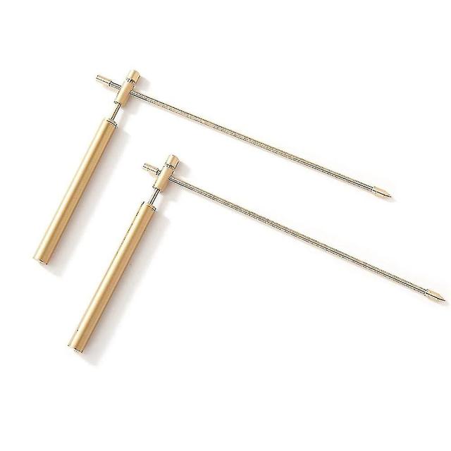 1pair Copper Dragon Seeking Dowsing Rod Outdoor Energy Water Witching Adjustable Detector Detachable on Productcaster.