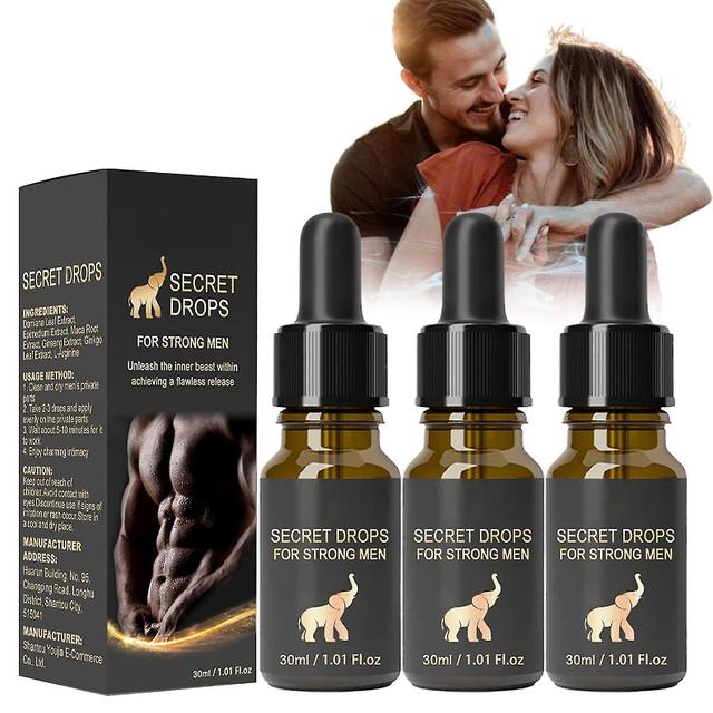 Secret Drops, Secret Drops For Strong Men, Herbal Secret Drops, Enhanced Secret Drops, Secret Happy Drops For Men Supplement Drops 3pcs on Productcaster.