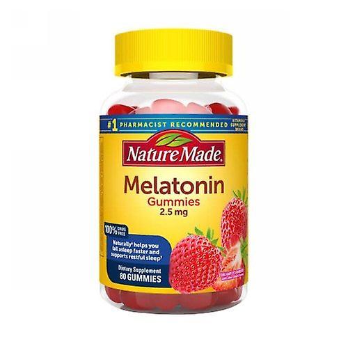 Nature Made Von der Natur hergestelltes Melatonin, 2,5 mg, 80 Stück (Packung mit 1 Stück) on Productcaster.