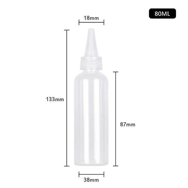 Sjioh 5/30/50/80/100ml Refillable Travel Gjennomsiktig plast Parfyme Spray Flaske Sharp-mouth Flasker Sub-tapping Clamshell Bottle 80ml on Productcaster.