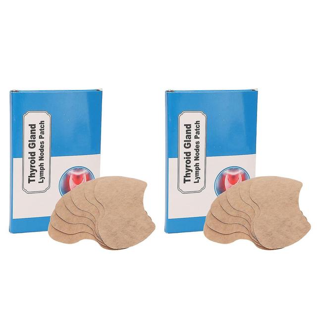 Exwo 14pcs Thyroid Lymphatic Patch Herbal Extract Eliminate Nodules Thyroid Lymphatic Drainage Patch on Productcaster.