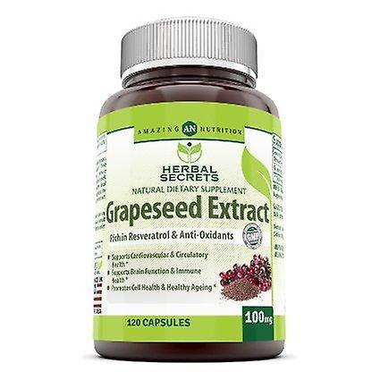 Amazing Nutrition Herbal secrets grapeseed extract 100 mg on Productcaster.