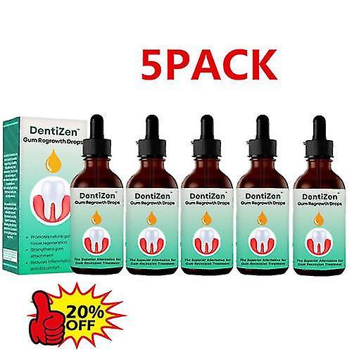 5x Dentizen Gum Regrowth Drops 30ml on Productcaster.