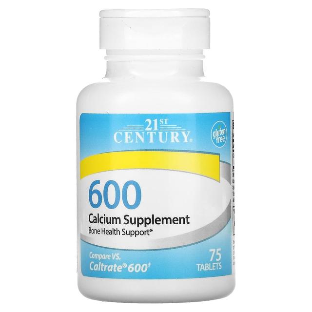 21st Century, Calcium Supplement 600, 75 Tablets on Productcaster.