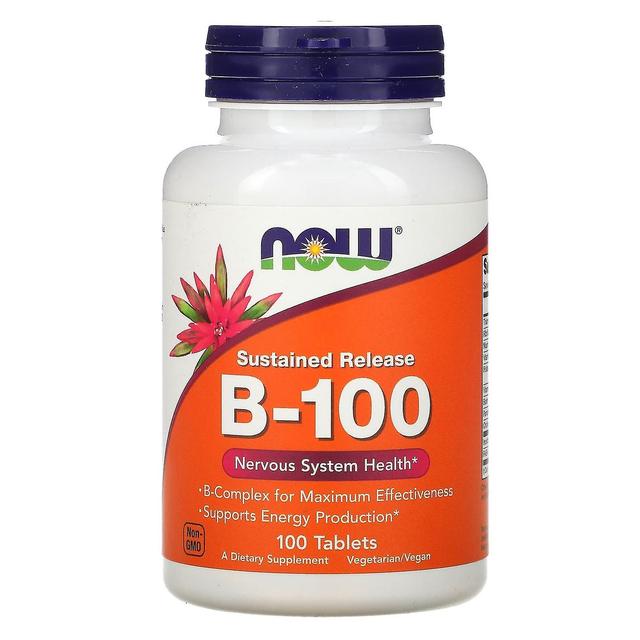 NOW Foods, Sustained Release B-100, 100 Tablets on Productcaster.