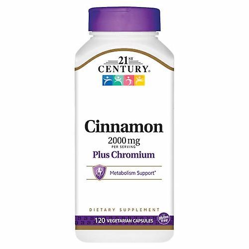 21st Century Cinnamon Plus Chromium,2000 mg,120 Veg Caps (Pack of 2) on Productcaster.