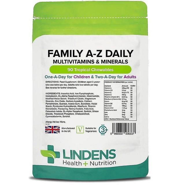 Lindens Rodina AZ Denný multivitamín žuvacie 90 (6337) on Productcaster.