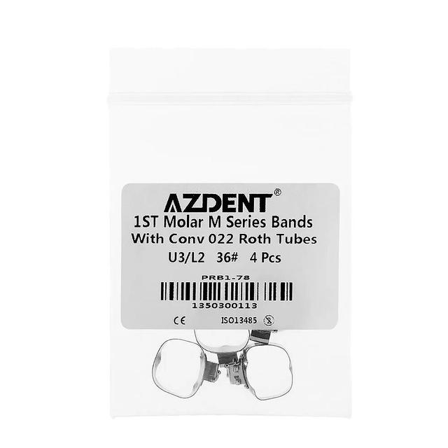 Eccpp 1 Conjunto Odontológico Ortodôntico 1o Molar BandsM Série Bandas Pré-soldadas com Tubos Bucais Conversíveis Roth 0,022 35#-40+# U3/L2 Tamanho 36 on Productcaster.