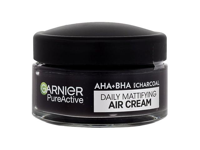 Garnier - Pure Active AHA + BHA Charcoal Daily Mattifying Air Cream - Unisex, 50 ml on Productcaster.