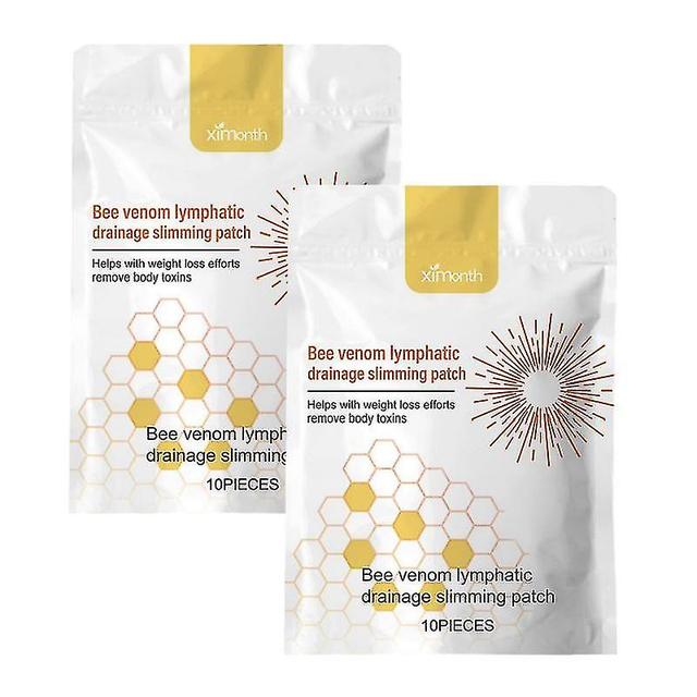 1-5 Packs Bee Venom Lymphatic Drainage Slimming Patch 2packs on Productcaster.