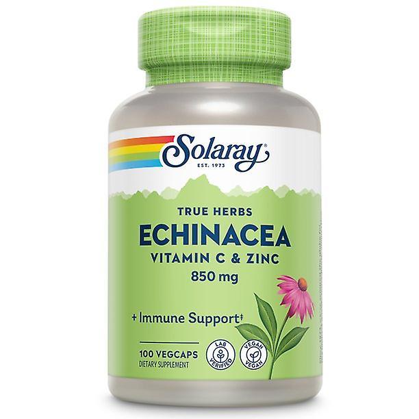 Solaray echinacea vitamin c & zinc 850 mg plus bioflavonoids, healthy immune system support 50 servings, 100 vegcaps on Productcaster.