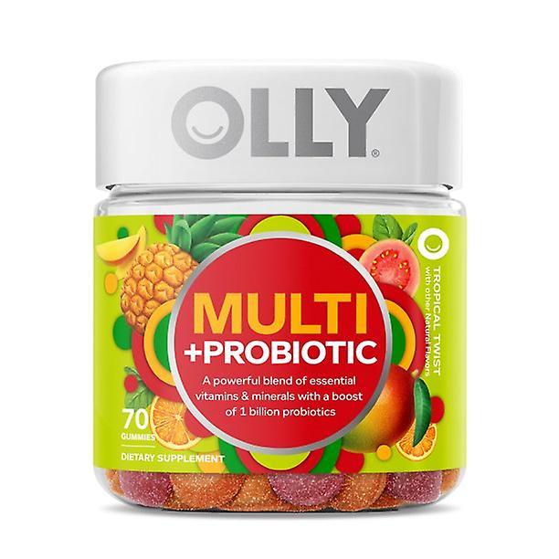 Olly voksne multi + probiotiske vingummier, dagligt multivitamintilskud, 70 ct on Productcaster.