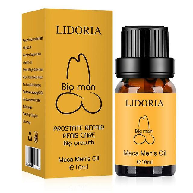 Qian Lidoria Boîte Jaune Huile Essentielle de Maca Pour Hommes, Taille Et Dos Pièces Intimes Entretien Huile Essentielle Produits Adultes 10ml on Productcaster.