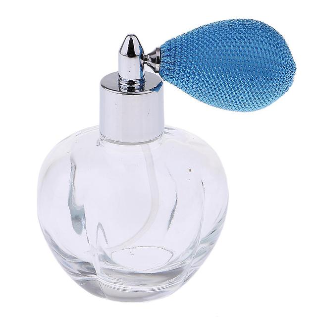 Crystal Empty Refillable Perfume Bottle Atomizer Spray Bottles 100ml Blue on Productcaster.