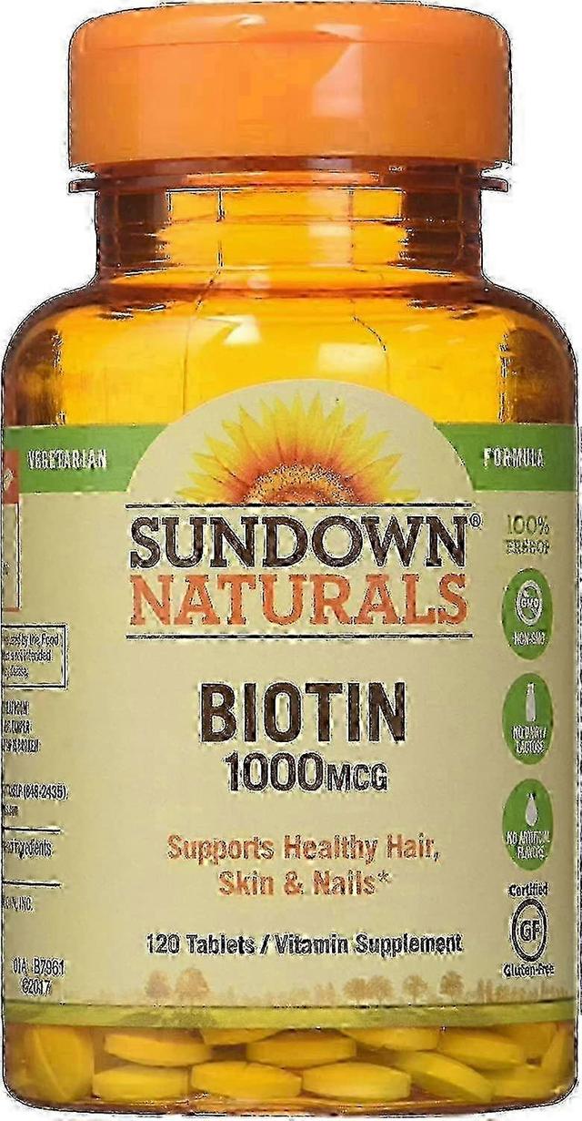 Sundown naturals biotin, 1000 mcg, tabletter, 120 ea on Productcaster.